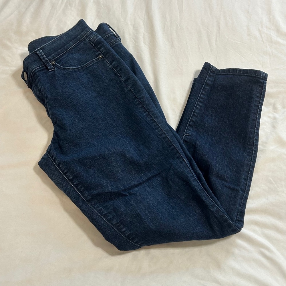 Ann Taylor LOFT Modern Skinny Jeans Dark Wash Petite 30/10P Indigo Denim